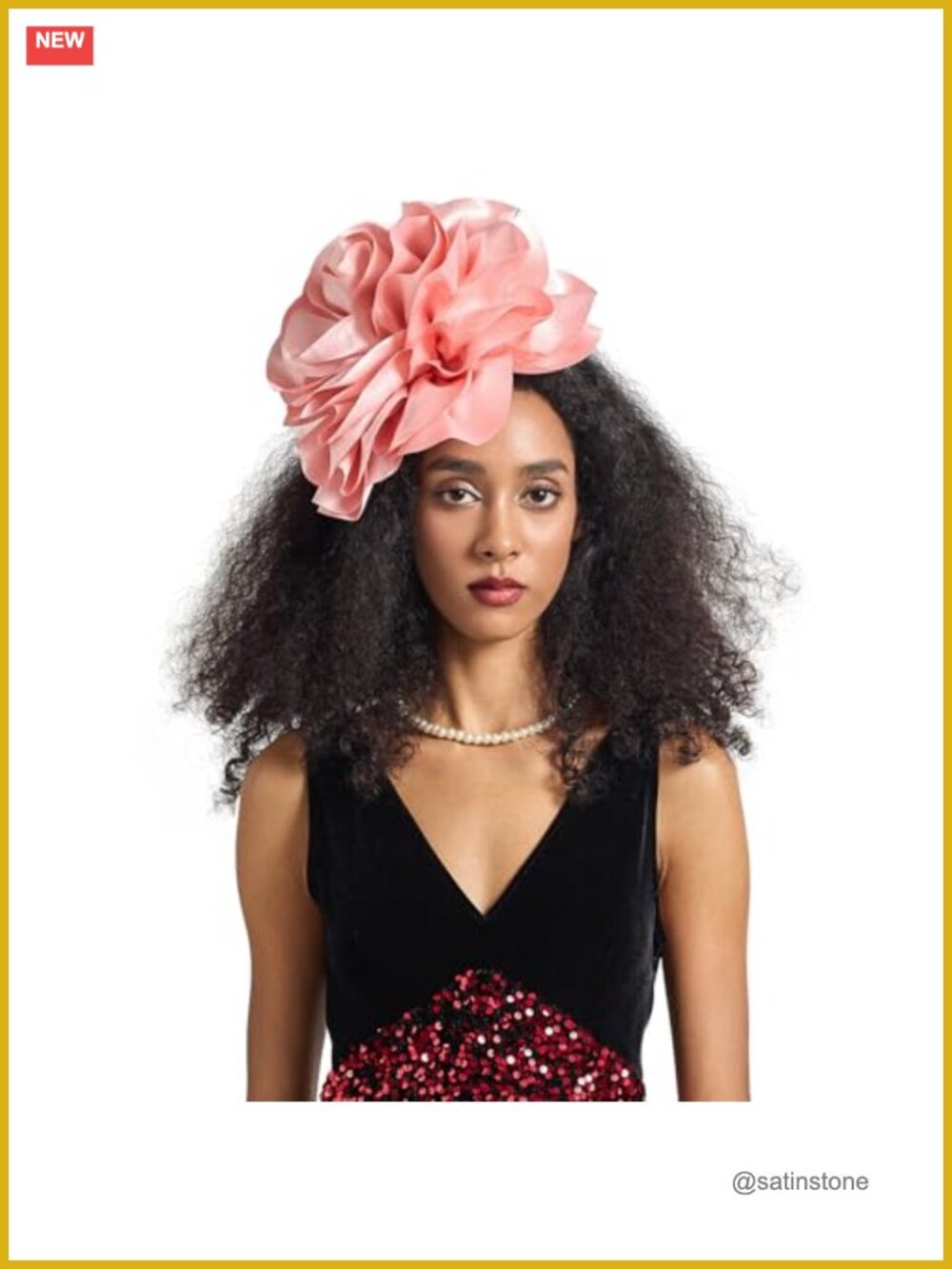 Large EVA Foam Flower Fascinator Headband & Clip Tea Party Derby Cocktail